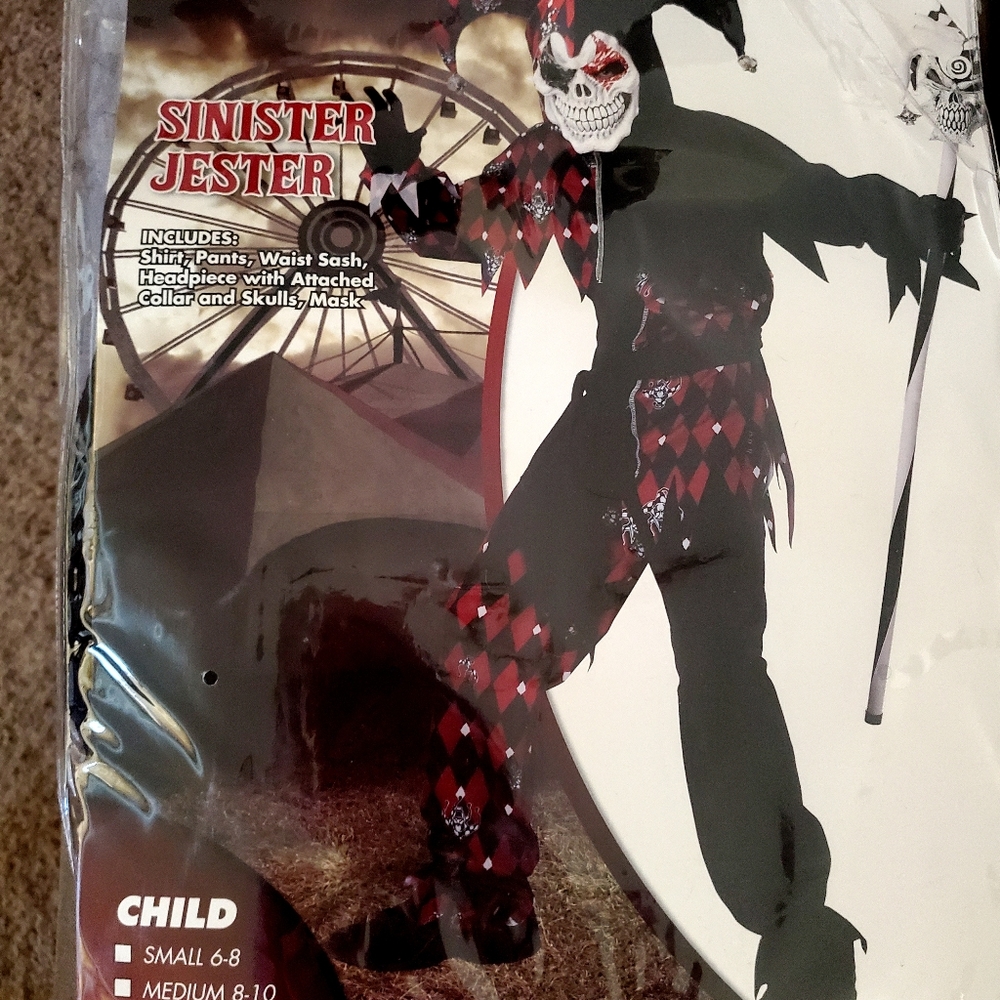 Child's Sinister Jester Costume